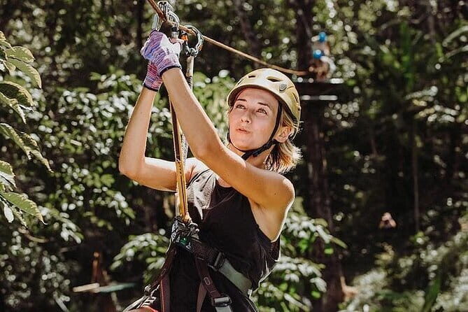 4 Element Day with Zipline Adventure Expedition - Air Element: Tarzan Zipline over the jungle canopy