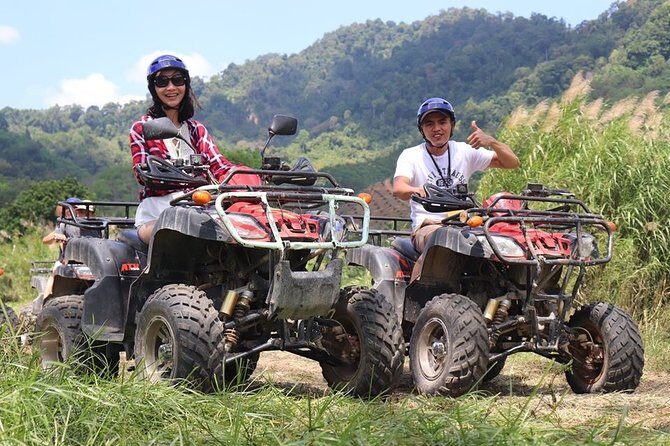 5km Rafting, ATV & Flying Fox Adventure Trip - ATV in the jungle: fun motion, but it’s not free-roam