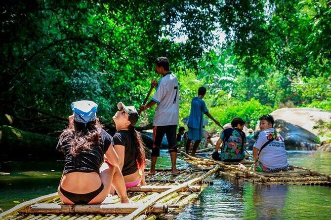 Bamboo Rafting, ATV Riding and Zip Line Tour From Phuket - Bamboo rafting in mangroves: calm water is the dream, wet pants are the reality