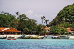Best of Phi Phi Island Adventure Day Tour with Lunch from Phuket - Green Island snorkeling: tall limestone cliffs and real swim time