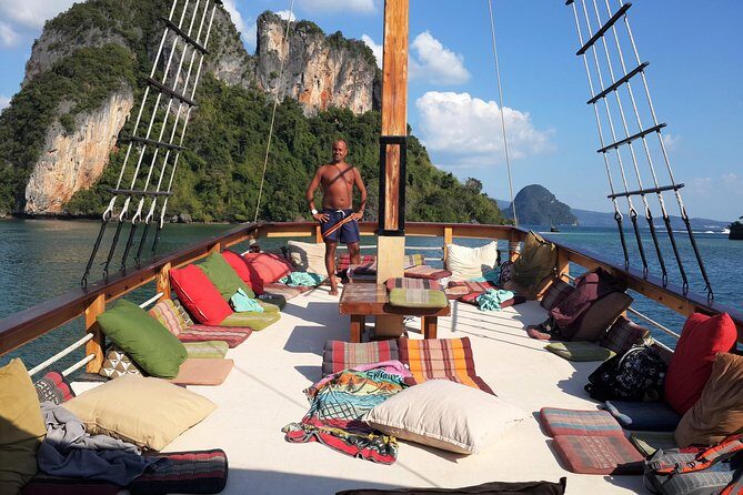 - Comfortable boat for cruising in Phang Nga Bay - The "Must-Do"! - Koh Hong Island: Jungle Trekking, Swimming, and a 360-Degree View