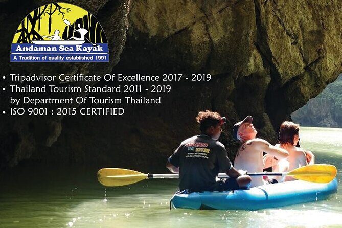 Full day Phangnga Bay with Andaman Sea Kayak - Koh Panak Cave: the dark passage stop