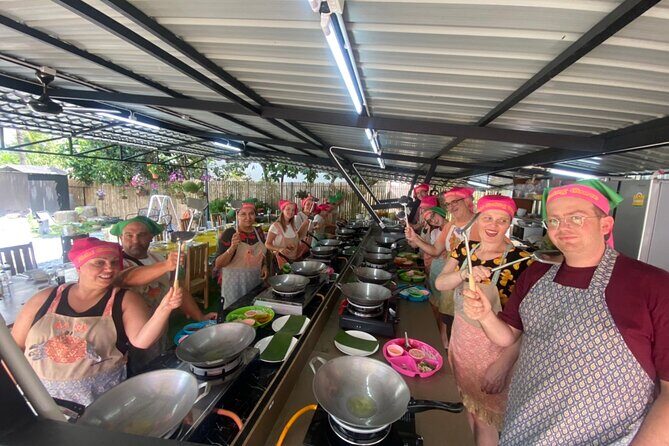 Half day Thai cooking Class + Market tour+Garden tour - Mae Somchit Kata Fresh Market: where flavor starts