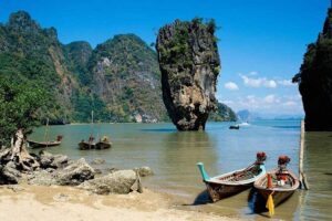 James Bond Island Day Tour by Longtail Boat - Wat Suwan Kuha and Monkey Cave: temple time with real atmosphere