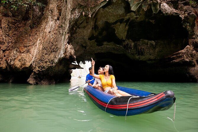 James Bond Island & Phang Nga Bay Sea Canoeing Day Tour By Big Boat From Phuket - Ko Khao Phing Kan sightseeing and walking: the final land look