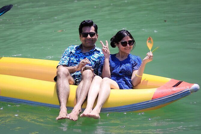 James Bond Island & PhangNga Bay Explorer Tour with Canoe & Lunch - Naka Island Beach Break: Lounge Chairs and Bars