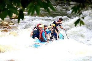 Phang Nga Tour with White Water Rafting and Zipline - White-Water Rafting on a 5 km Run (Plus a Longer Option)