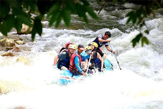 Phang Nga Tour with White Water Rafting and Zipline - White-Water Rafting on a 5 km Run (Plus a Longer Option)