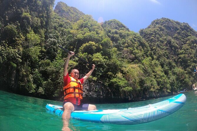 Phi Phi Island Adventure Day Tour from Phuket Speedboat/Catamaran - Monkey Beach and Khai Nok Island: the swim-and-relax finish