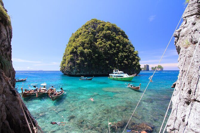 Phi Phi Island Hopping Day Trip by Speed Boat from Phuket - Pi Leh Bay: The 100-Meter-Cliff Snorkel That’s All About Timing