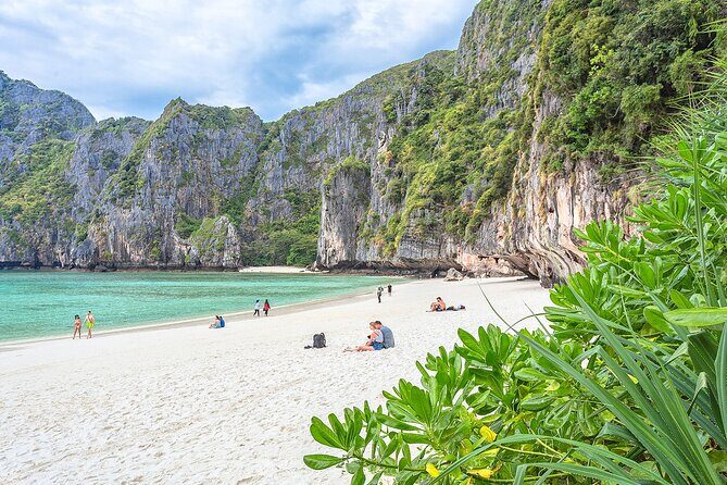 Phi Phi, Maya Bay, & Khai Islands Premium Trip from Phuket - Stop 1: Phi Phi Le and its famous cliff-and-bay views