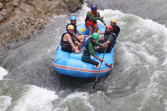 Phuket Adventure with White Water Rafting, Monkey cave and Zip Line+Optional ATV - Zip line after rafting: the 150 m line and the 110 kg limit