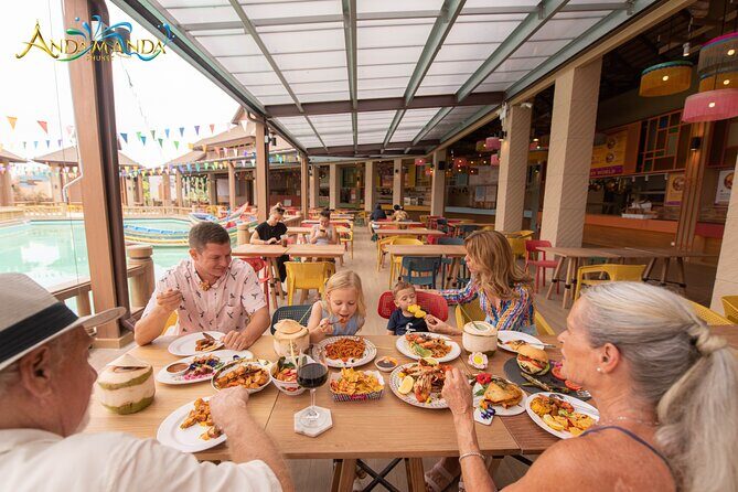 Phuket: Andamanda Water Park Admission Ticket - Swim-Up Bars and the Floating Village Restaurant