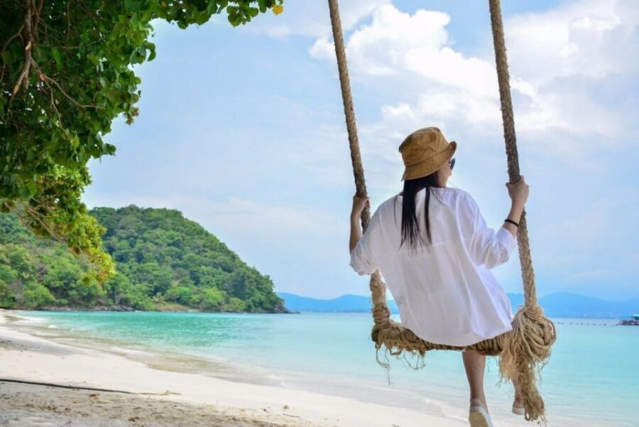 Phuket: Coral Island & Sunset Dinner by Sailing Catamaran - Promthep Cape sunset dinner: the payoff stop