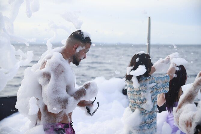 Phuket: Islands Hopping Catamaran Tour with Foam Party - Coral and Racha in One Day, Plus Promthep Cape at Sunset