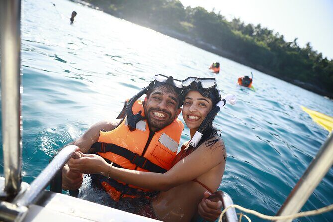 Phuket: Islands Hopping Catamaran Tour with Foam Party - Racha Yai Island: Second Snorkel Session, Waterslide Time, and Fishing