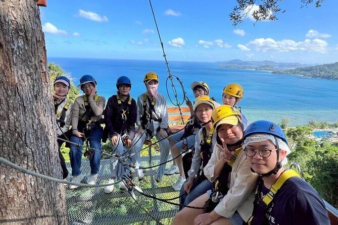 Phuket Kamala SkyRush Zipline and ATV Adventure - The Sky Playground Part: Bridges, Stairs, and Abseils
