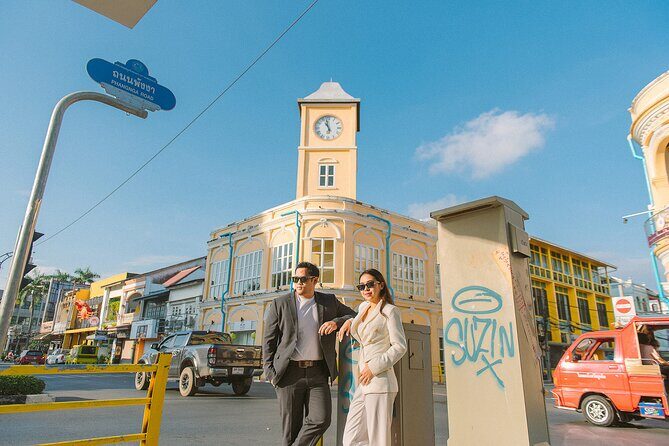 Phuket Old Town street photoshoot - Stop: Soi Romanee and the Mix of Architecture + Street Art