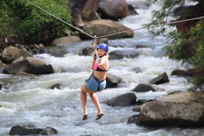 Phuket Rafting ATVing Flying Fox Full Day Activities By VIP Mini Van - A Phuket adventure day with Cave Temple, rafting, ATV, and a 150m flying fox