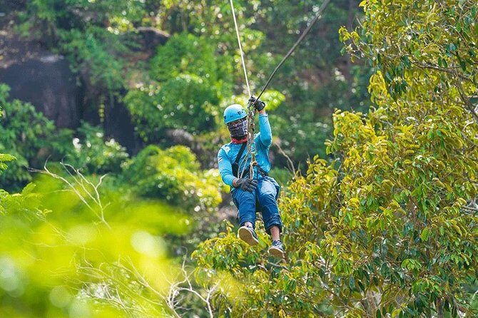 Phuket Zipline Adventure Tour - ATV time: included energy, with rain making it slipperier