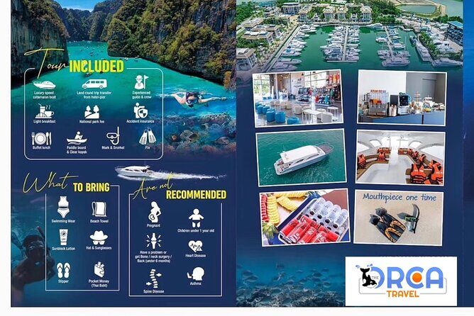 Premium Phi Phi, bamboo island tour Speed Catamaran - Pi Leh Bay: Emerald Lagoon, Nemo Fish, and Protected Water