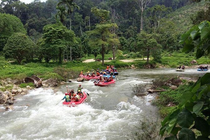 Rafting 5 km, ATV 30 Mins, Fly Fox and Jungle Tour From Phuket - Suwankuha (Monkey Cave Temple): big Buddha, then monkeys