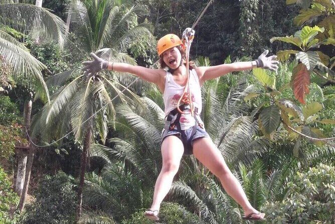 Rafting 7KM & ATV visit monkey cave and waterfall with Lunch - Zipline: Quick Views, Short Runs
