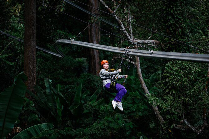 World B+ (Zipline 18 Platforms + Roller + Sky Walk with World Set Menu ) - Roller Zipline 800m: the ride that sells this package