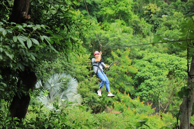 World C+ (Ziplines 10 Platforms + Roller + Sky Walk and World Set Menu ) - Abseils and the spiral staircase: where the adventure turns physical